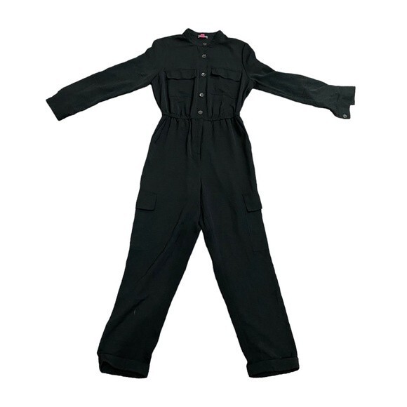 VINCE CAMUTO black jumpsuit romper sz 6 - Picture 8 of 12